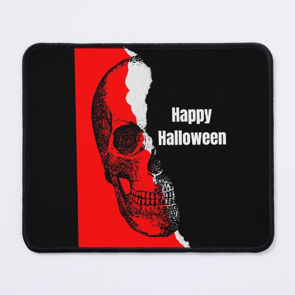 Item preview, Happy Halloween image of a skeleton with red and black  designed and sold by Paramita Sen.