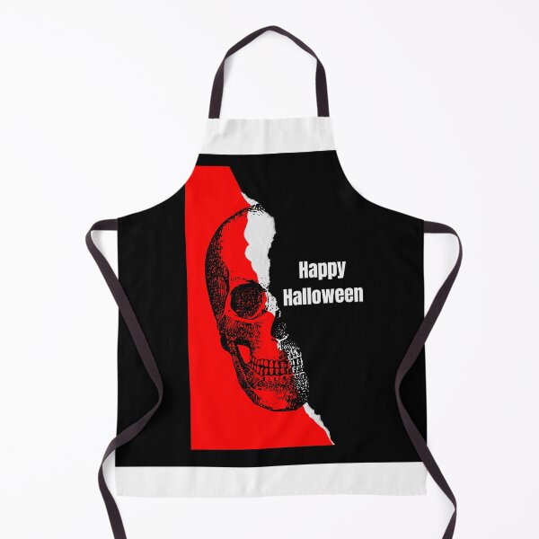 Item preview, Happy Halloween image of a skeleton with red and black designed and sold by Paramita Sen.