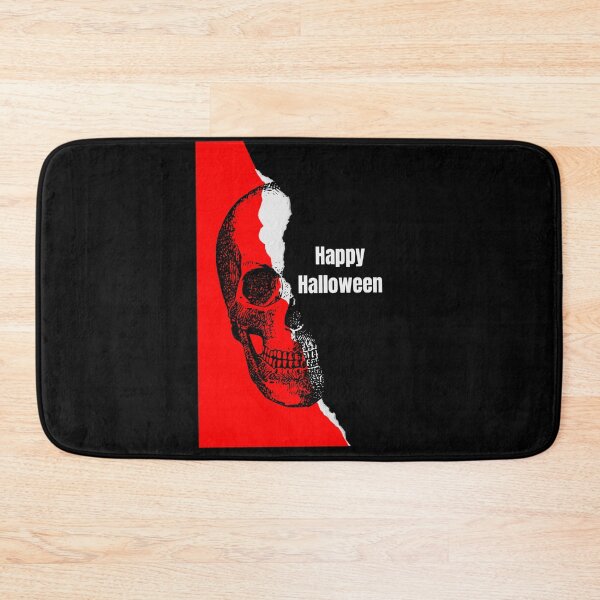Item preview, Happy Halloween image of a skeleton with red and black  designed and sold by Paramita Sen.