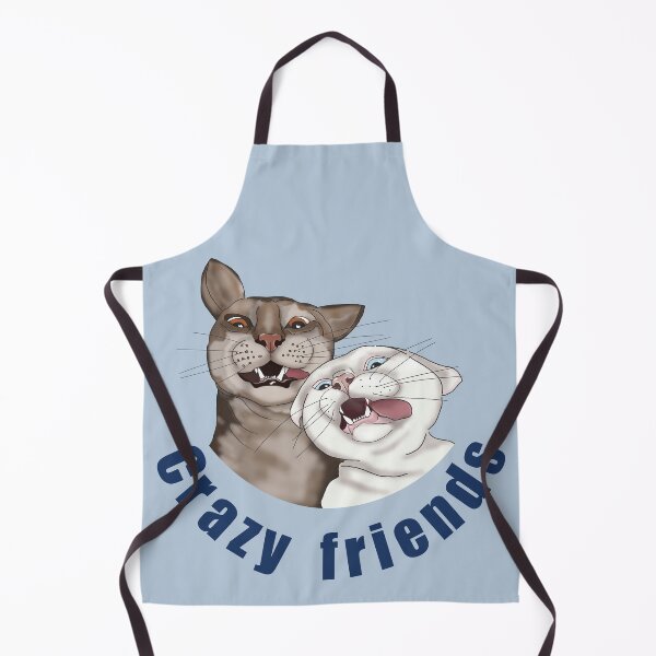 Aperçu de l'œuvre Amis chats Amis fous Chats rigolos Pop art créée et vendue par KateQR.