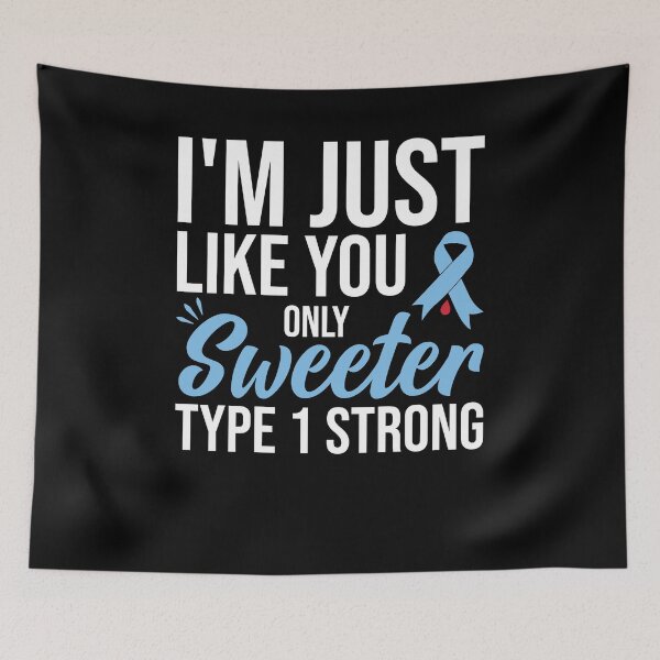 Item preview, Type 1 Kids Shirt I'm Just Like You Only Sweeter Shirt, Type 1 Strong Shirt, Juvenile Diabetic, T1D Youth Shirt, Diabetes Awareness Shirt designed and sold by aymob.