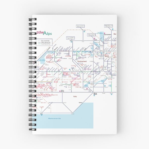 Item preview, The Alps rail map - Switzerland designed and sold by 2theAlps.