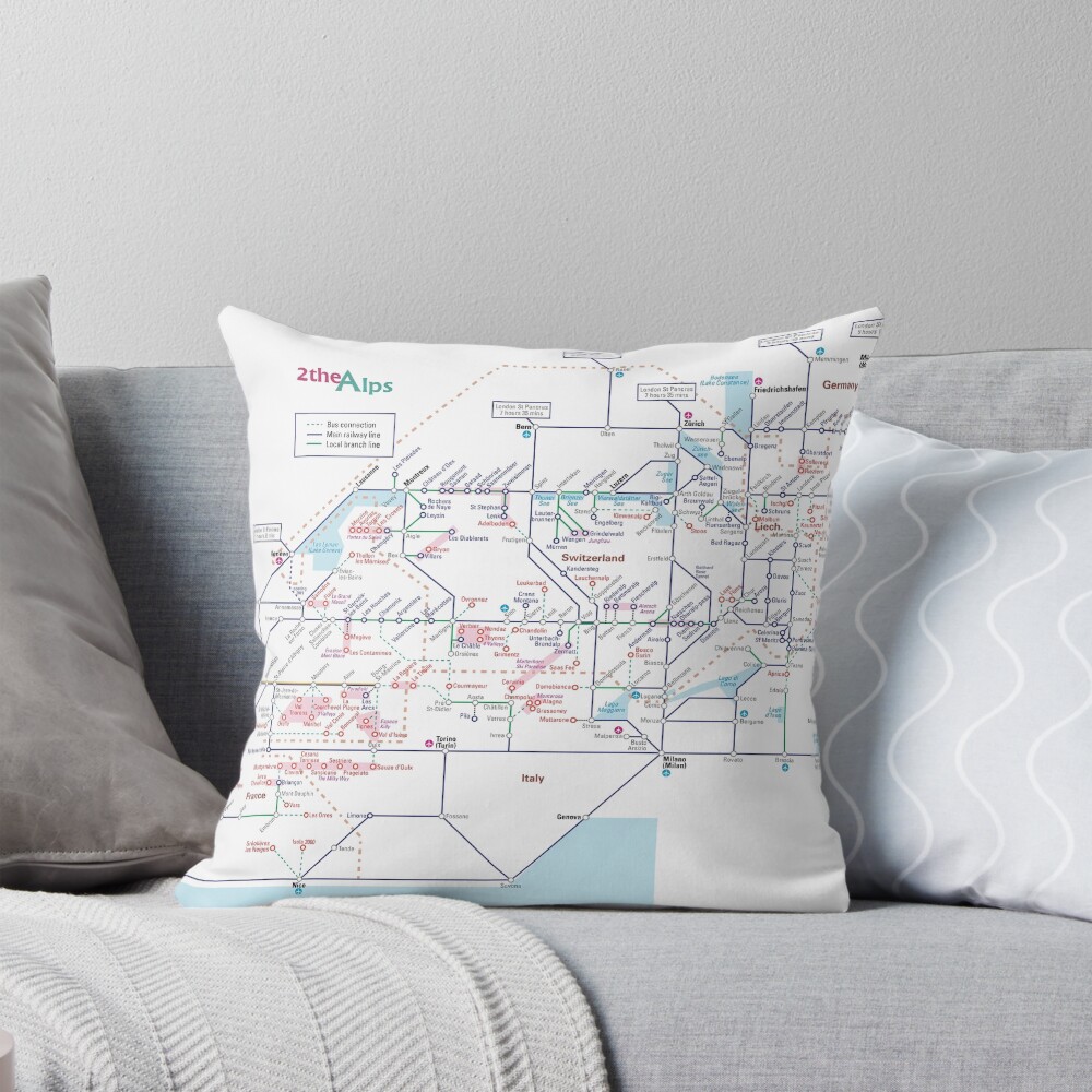 Item preview, Throw Pillow designed and sold by 2theAlps.