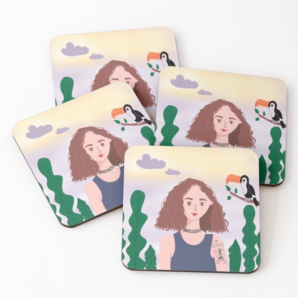 Item preview, A girl in the jungle designed and sold by IlustraDeni.