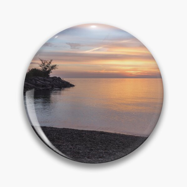 Item preview, Colorful Contemplation - Awaiting Sunrise on the Shore of Lake Ontario in Toronto designed and sold by Georgia Mizuleva.