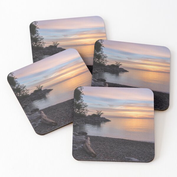 Item preview, Colorful Contemplation - Awaiting Sunrise on the Shore of Lake Ontario in Toronto designed and sold by Georgia Mizuleva.