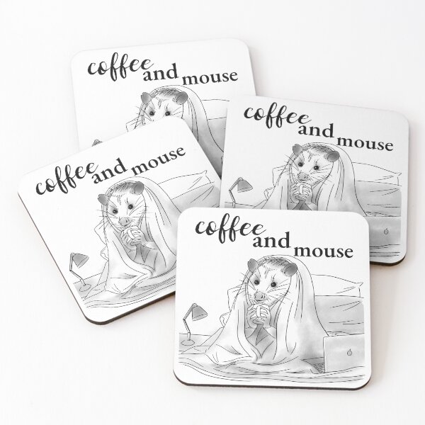 Item preview, coffee and mouse designed and sold by qofebean.