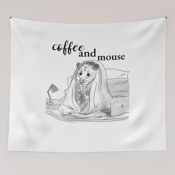 Item preview, coffee and mouse designed and sold by qofebean.