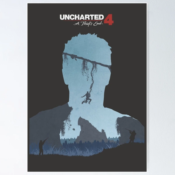 Uncharted 4 A Thiefs End New Game Graphic Print Wall Art - Dualhua