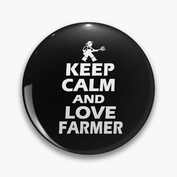 Item preview, keep Calm Love Farming I am Farmer Gift Premium Apparel Funny Holiday Xmas designed and sold by DesignByHeartUK.
