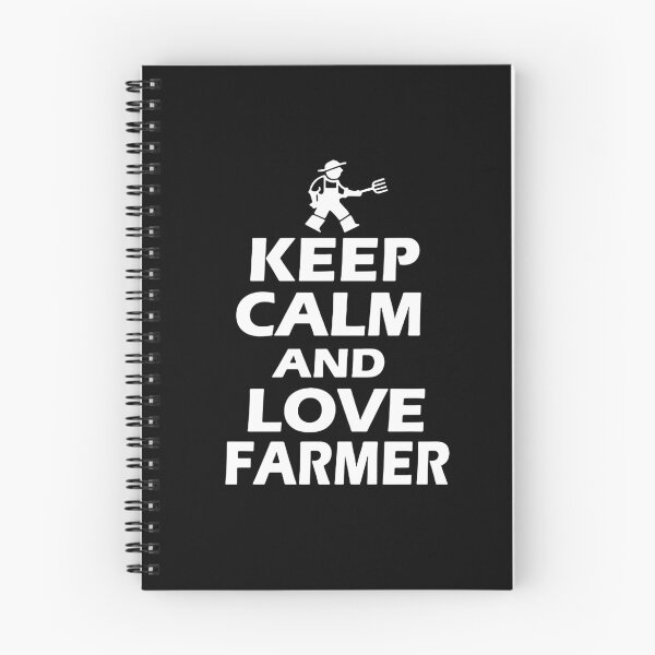 Item preview, keep Calm Love Farming I am Farmer Gift Premium Apparel Funny Holiday Xmas designed and sold by DesignByHeartUK.