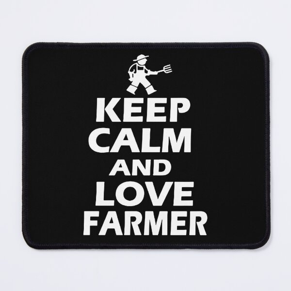 Item preview, keep Calm Love Farming I am Farmer Gift Premium Apparel Funny Holiday Xmas designed and sold by DesignByHeartUK.