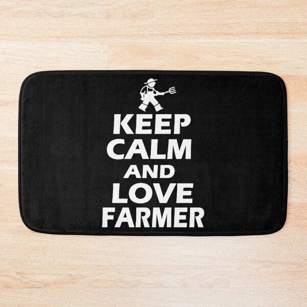 Item preview, keep Calm Love Farming I am Farmer Gift Premium Apparel Funny Holiday Xmas designed and sold by DesignByHeartUK.