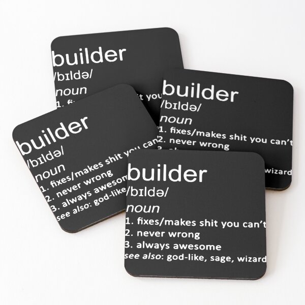 Item preview, I love Builder Defo Builder Architect Engineer Fix Building Love Gift Premium Apparel Funny Holiday Xmas designed and sold by DesignByHeartUK.