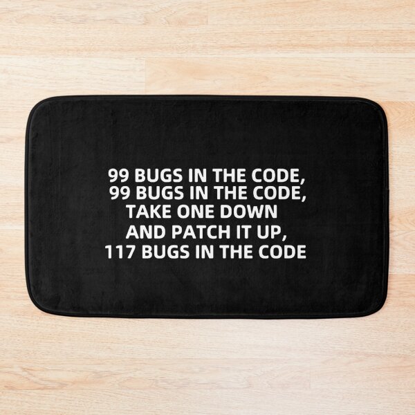 Item preview, Funny Programmer Bugs and Patch code Java C++ Python Love Art Design Happy Apparel Essential Inspiration Joy Mood Funny Cat designed and sold by DesignByHeartUK.