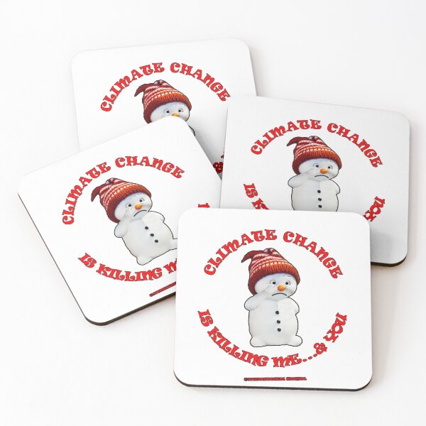Item preview, Climate Change Killing You and Me snowman Merry Christmas Happy Holiday to environment designed and sold by studio17designz.