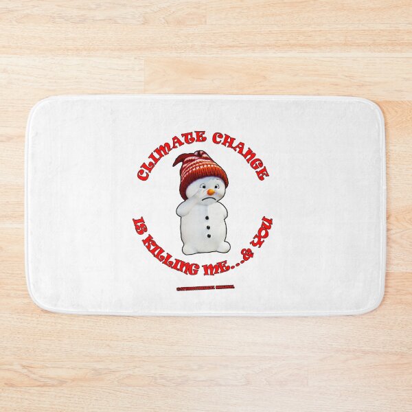 Item preview, Climate Change Killing You and Me snowman Merry Christmas Happy Holiday to environment designed and sold by studio17designz.