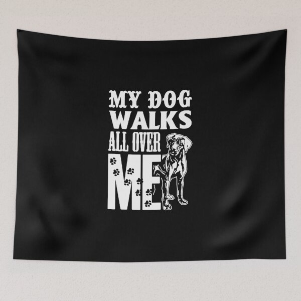 Item preview, My Dog Walks all over me Dog Walker Evolution of Dichon Frise Essential Love Pet Love Dog Gift Premium Apparel Funny Holiday Xmas designed and sold by DesignByHeartUK.