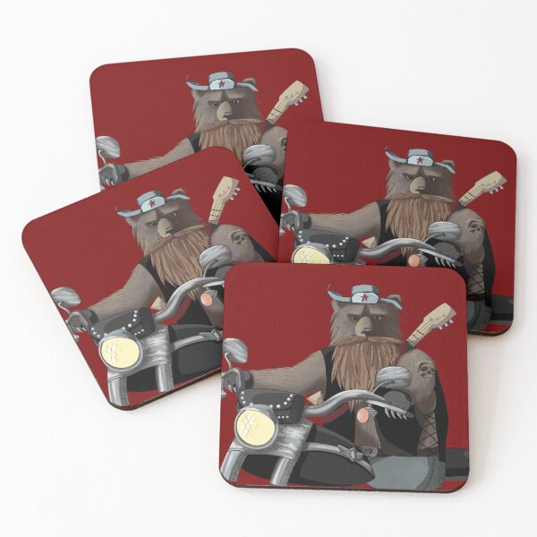 Item preview, Cool bear with balalaika on a motorbike  designed and sold by Sitenkovamary.