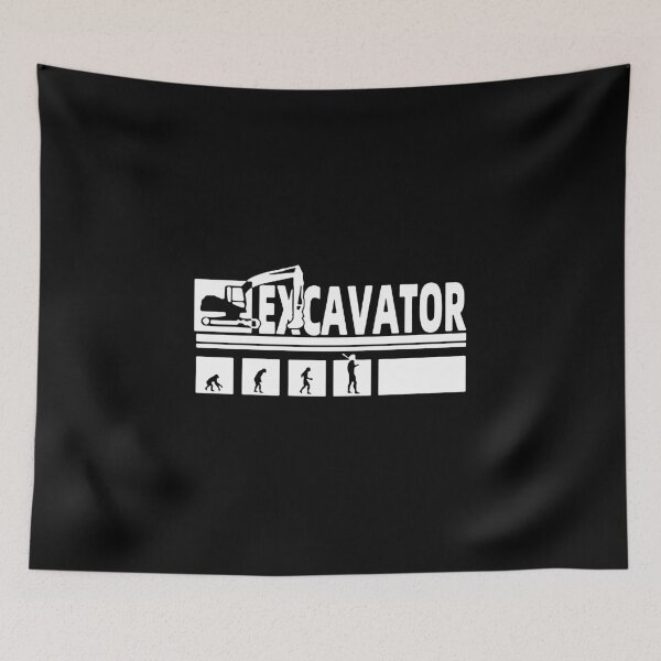 Item preview, Evolution of Excavator Love Lifting Excavator Craze Gift Premium Apparel Funny Holiday Xmas designed and sold by DesignByHeartUK.
