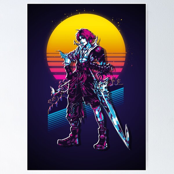 Item preview, Tidus - FFX *80s retro* designed and sold by MyRetroArt.