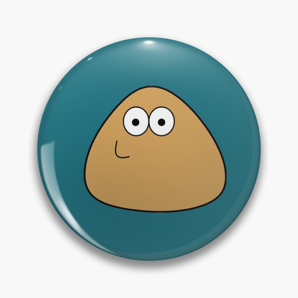 Man faced Pou Pin for Sale by AnxBananx