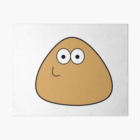 hungry pou :( Sticker for Sale by Neesu