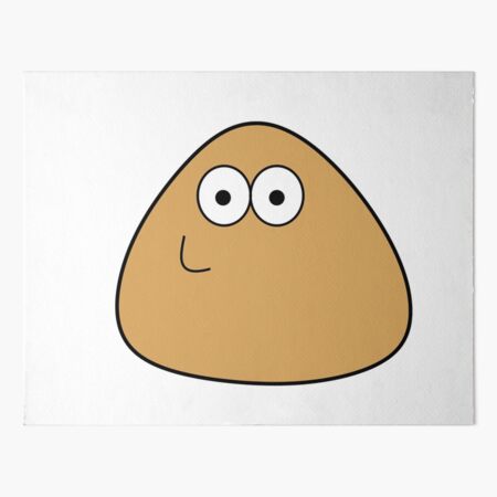 Sad cute little cursed Pou Sticker for Sale by ZakuroLou