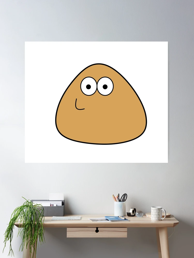 Pou smiling Throw Pillow by BuonArt