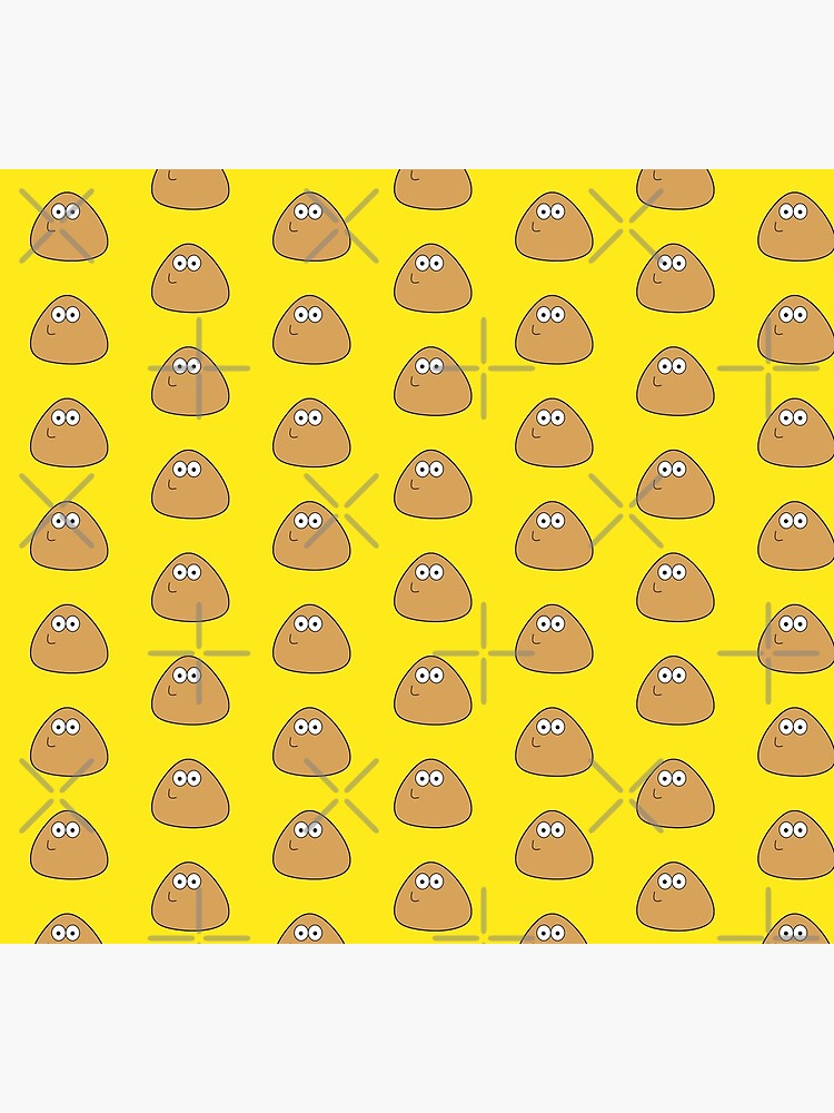 Pou smiling Throw Pillow by BuonArt