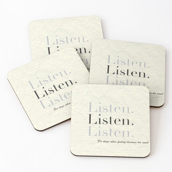 Item preview, Life quote - listen designed and sold by Neon-astronaut1.
