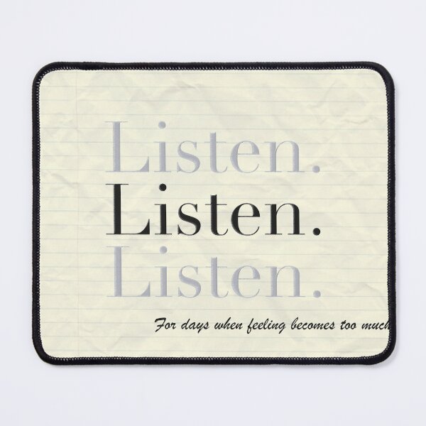 Item preview, Life quote - listen designed and sold by Neon-astronaut1.