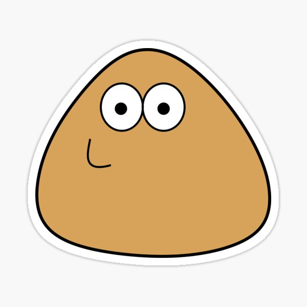 Pou Roblox Face Sticker for Sale by Kirboos