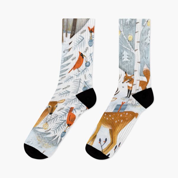 Item preview, Christmas snow woodland animals designed and sold by Caroline Bonne Müller.