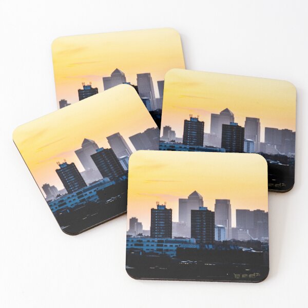 Item preview, Sunrise over Canary Wharf designed and sold by EdWalkerPhoto.