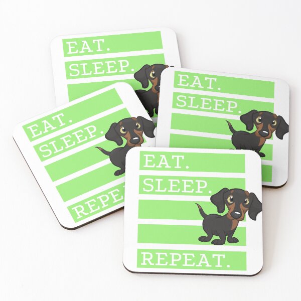 Item preview, Eat. Sleep. Dachshund. Repeat designed and sold by WonkeyCreations.