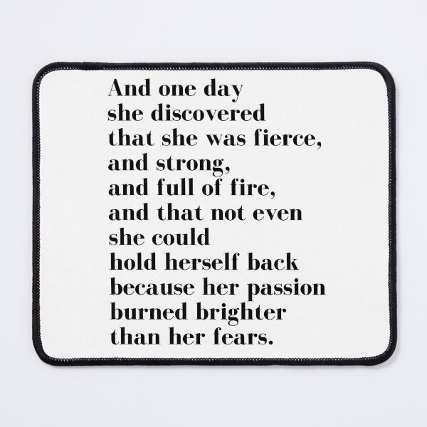 Item preview, And one day she discovered that she was fierce designed and sold by The Little Wood Cottage.