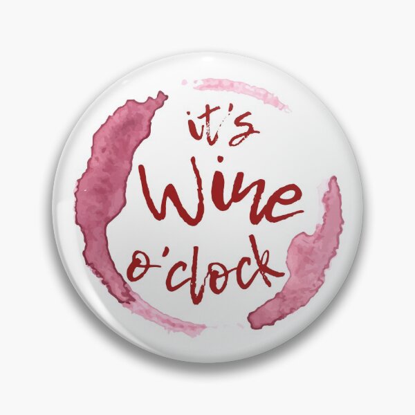 Item preview, It's Wine O'clock designed and sold by The Little Wood Cottage.