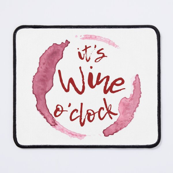 Item preview, It's Wine O'clock designed and sold by The Little Wood Cottage.