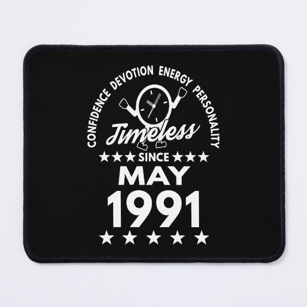 Item preview, May Birthday Timeless Person -1991 - White Text designed and sold by MoonsmileProd.