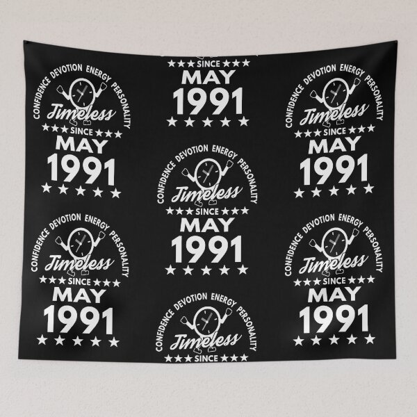 Item preview, May Birthday Timeless Person -1991 - White Text designed and sold by MoonsmileProd.