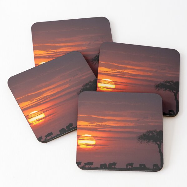 Item preview, Masai Mara Sunset with Wildebeest designed and sold by Kevin Tappenden.