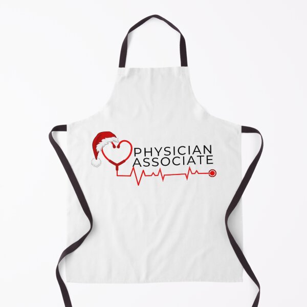 Item preview, Physician Associate with stethoscope santa hat (black text)- Christmas PA - Physician Associate Christmas Holiday designed and sold by CaitU.