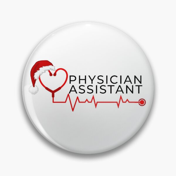 Item preview, Physician Assistant with stethoscope santa hat (black text)- PA Christmas - PA Christmas Holiday designed and sold by CaitU.