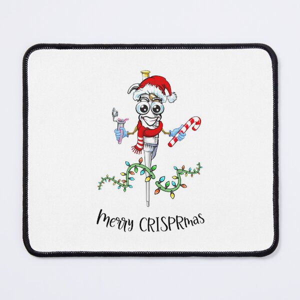 Item preview, Science Christmas Cartoon Design - Merry CRISPRmas Pipette and DNA lights designed and sold by Zit-Zat-Zot.