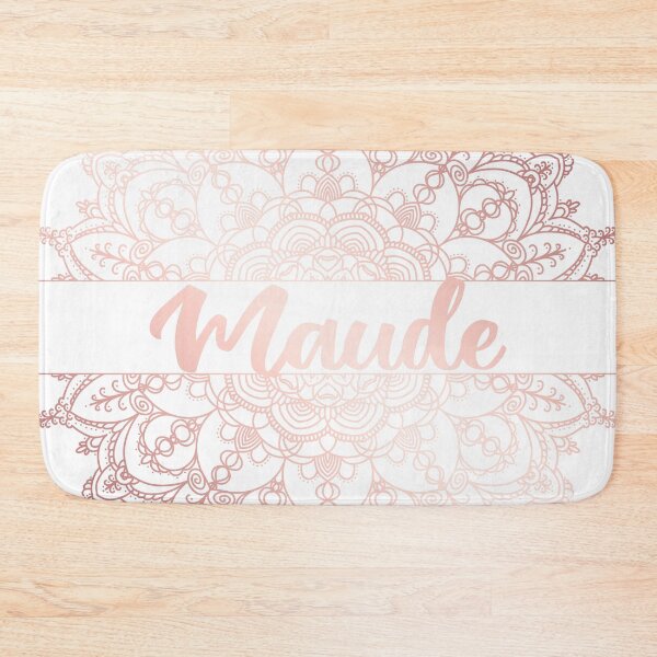 Item preview, First name Maude mandala in rose gold designed and sold by felinefeelings.