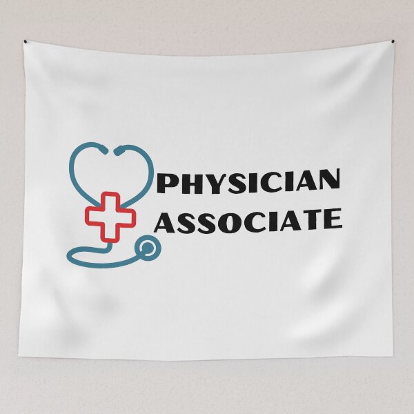 Item preview, Physician Associate with stethoscope (black text) - PA designed and sold by CaitU.