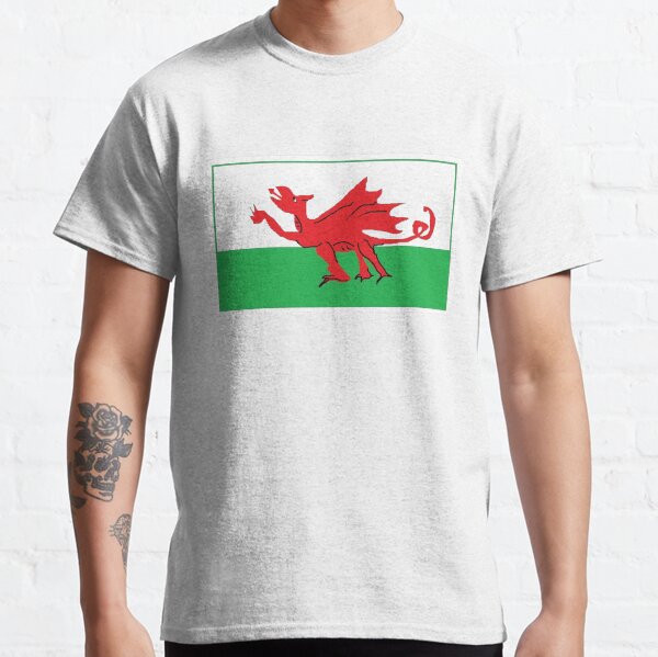Welsh Dragon Flag - Cartoon Classic T-Shirt