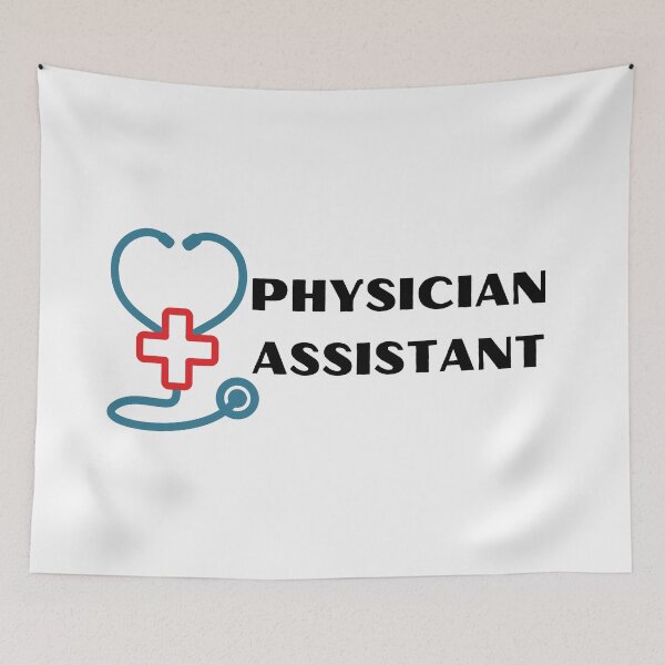 Item preview, Physician Assistant with stethoscope (black text) - PA designed and sold by CaitU.