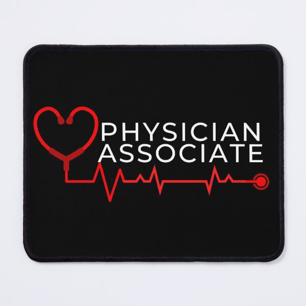 Item preview, Physician Associate with stethoscope heart beat (white text)- PA Grad Gift - Physician Associate Graduation Gift designed and sold by CaitU.